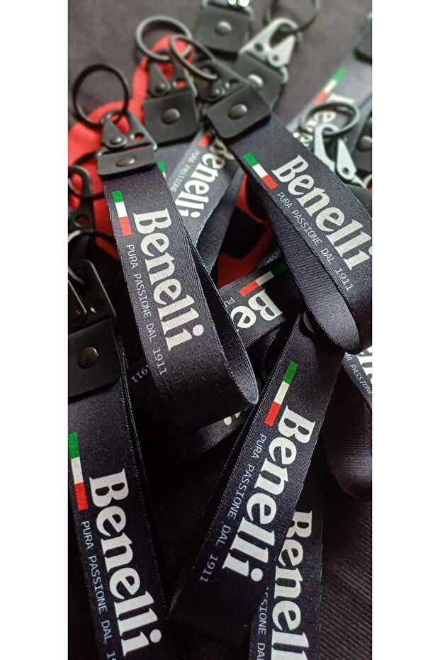 Benelli 19cm Fabric Keyring Quality Auto-Moto Accessory Double Sided Printing