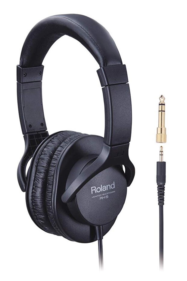 Roland rh-5 black headphones 33.8 x 28.5 x 10 cm