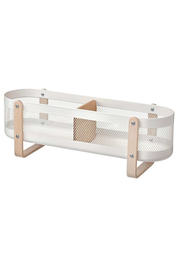 RISATORP Desk organiser, white, 50 x 16 x 17 cm