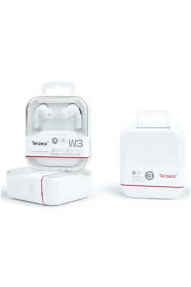 W3 Wireless Earpods - White True Wireless Earbuds with ANC & Deep Bass