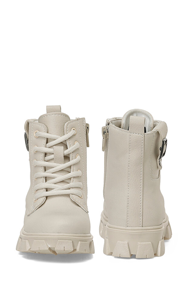 BAGES.P5PR Krem Kız Çocuk Biker Bot - 5