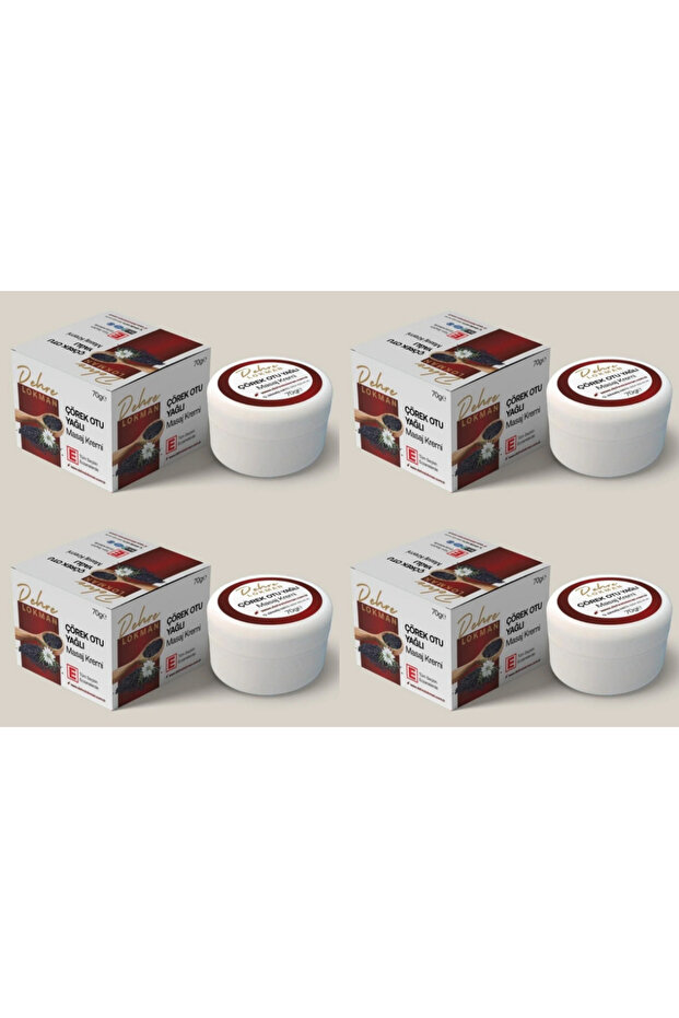 Black Seed Oil Massage Cream 70 Gr X 4 Pieces