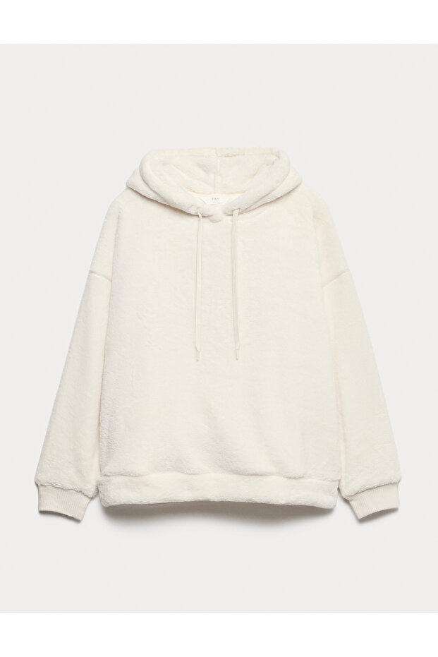 Peluş Polar Kapüşonlu Üst - 2