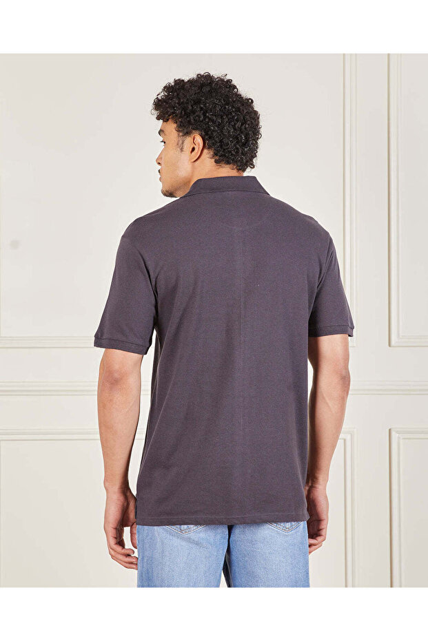 تي شيرت بولو رجالي بني أساسي - 3