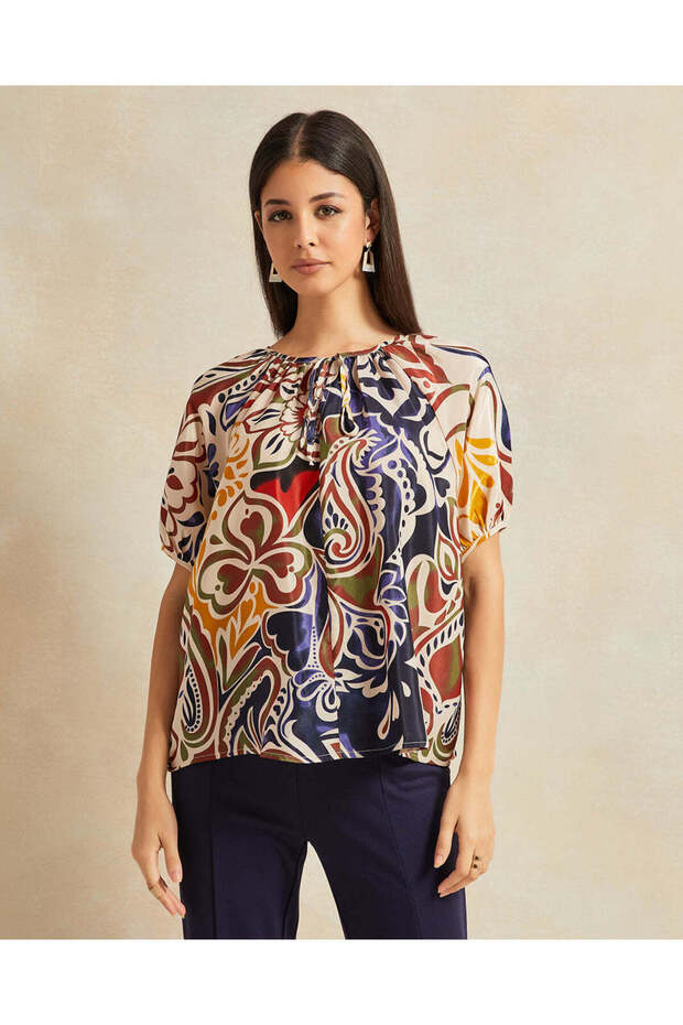 Women Multicolour Printed Top