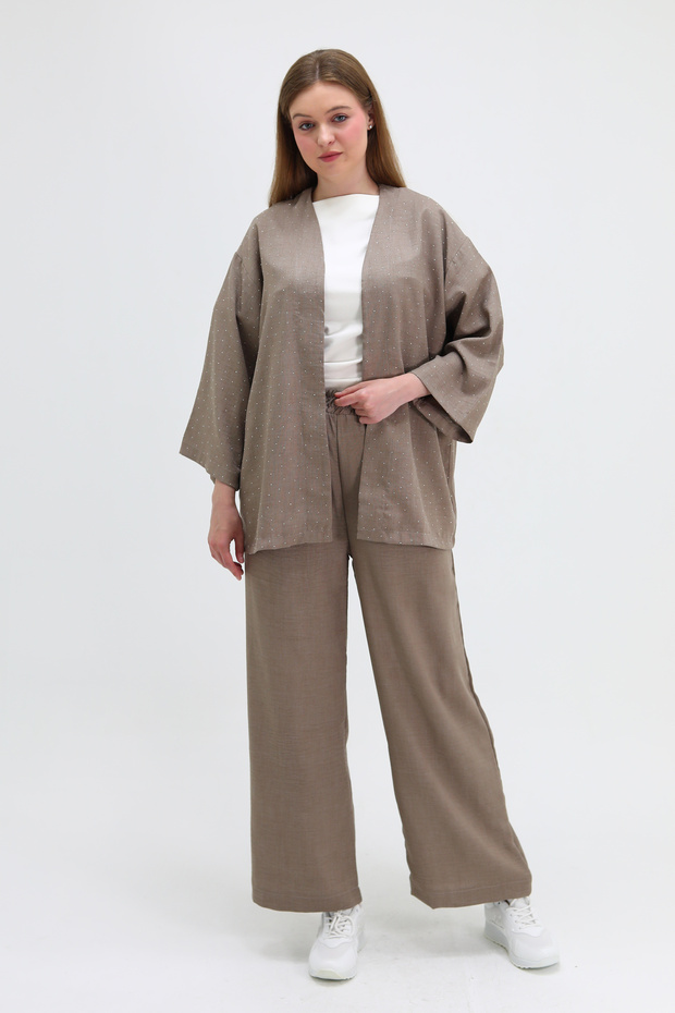 مجموعة مزدوجة مع تفاصيل الحجر - 1