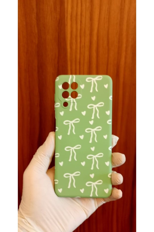 Samsung Galaxy A22/M22/M32 4g Ribbon/Bow Printed Inside Velvet Silicone Premium Phone Case