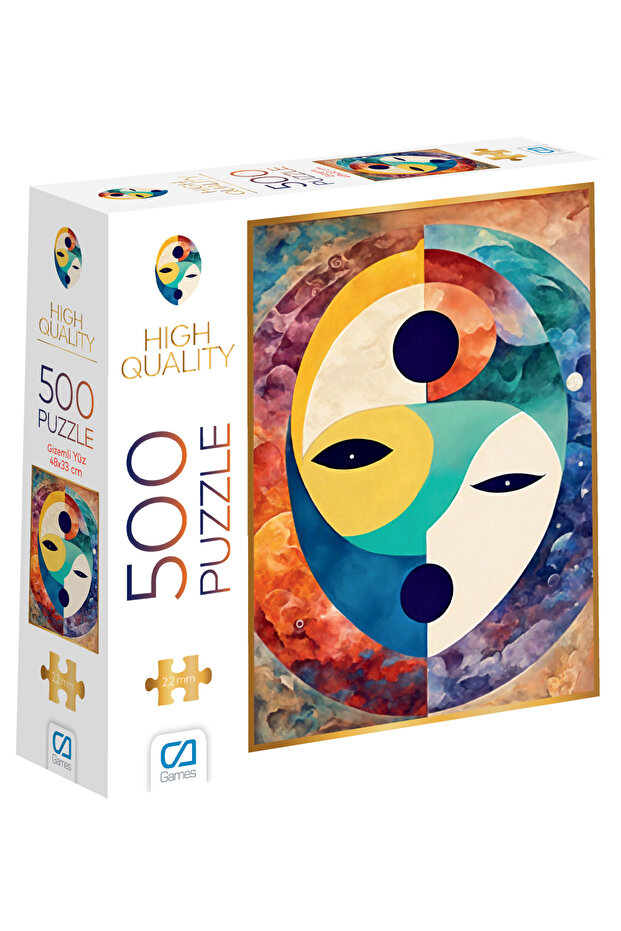 C&A Games Mysterious Face 500 Piece Puzzle