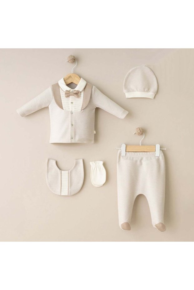 Baby Boy Bow Tie 5-Piece Hospital Discharge Set