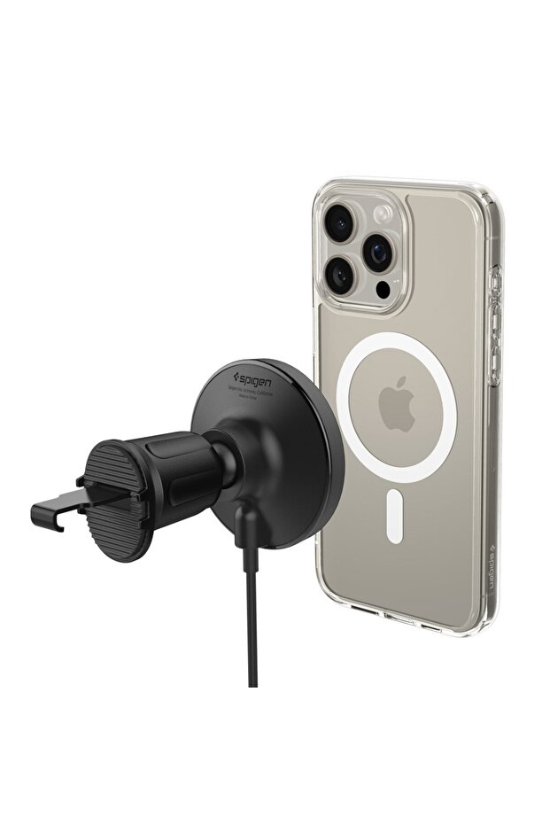 MagFit Air Vent Araç içi Telefon Tutucu + Kablosuz Şarj Cihazı iPhone MagSafe OneTap Pro4 - ACP08543 - 5