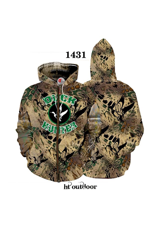 Our Duck Hunting Zipper Jacket Model Is Special for Duck Hunters.