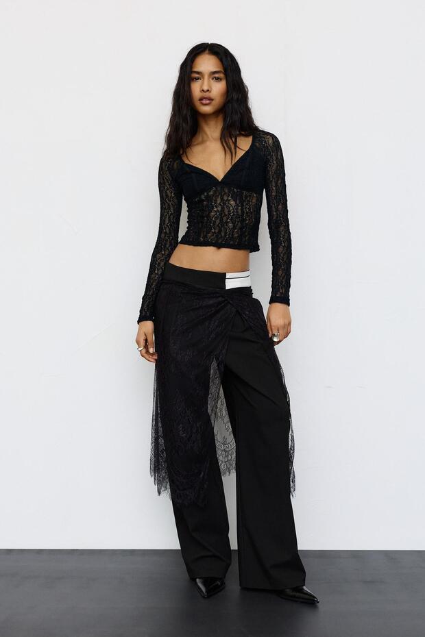 Dantel korse tarzı top - 3