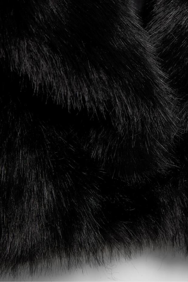 Kısa suni kürk kaban - 8