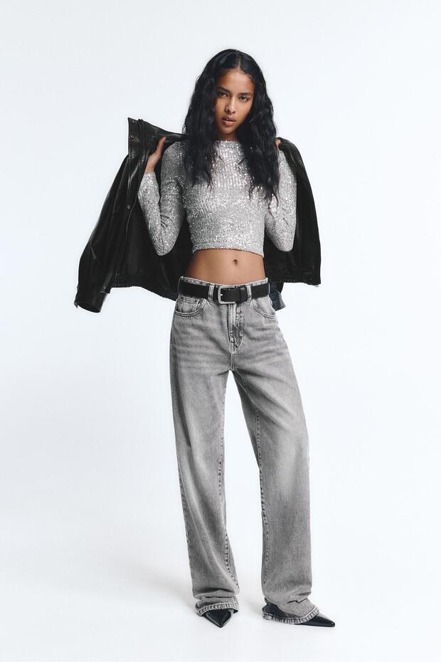 Pullu uzun kollu top - 1