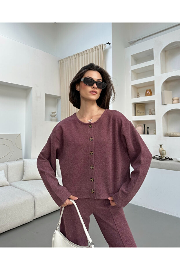 selanik düğmeli hırka - 4