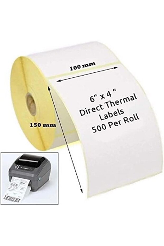 ARAGOODS 500 Pics Thermal label 4 x 6 Inch Adhesive thermal Label Sticker