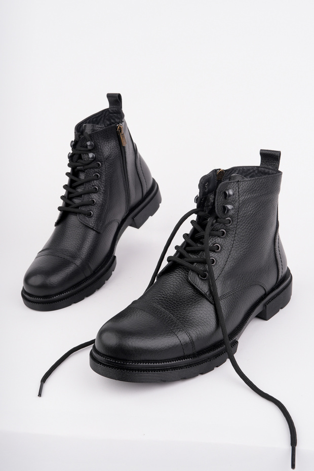 Men's Genuine Leather Boots,Men's Boots,Men's Winter Boots,Men's Casual Boots,Men's Lace-Up Boots