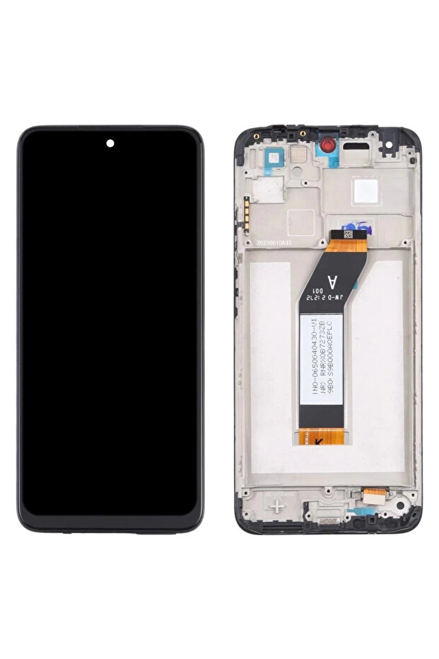 Xiaomi Redmi 10 2022 Compatible Lcd Screen Touch Black Slatted Service