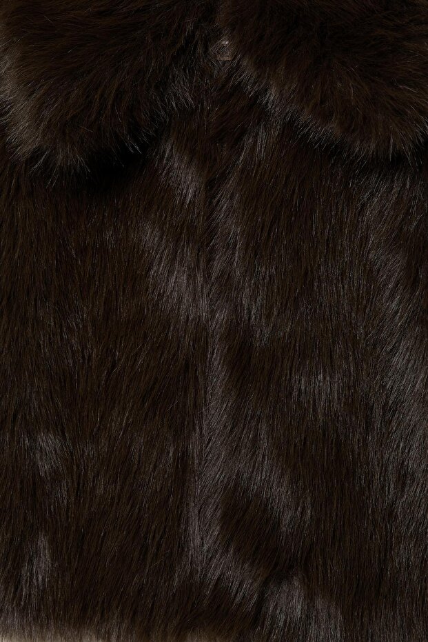 Fermuarlı kısa suni kaban - 7