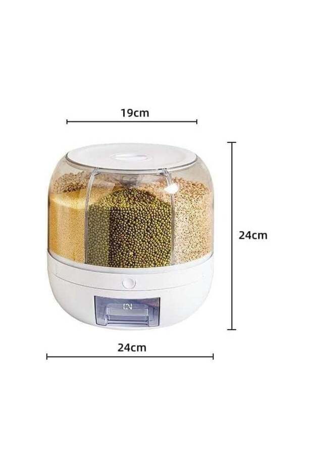 Multifunctional Grain Storage System – Versatile Grain Dispenser and Rice Box with Durable