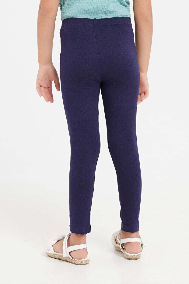 Navy Basic Legging - 3