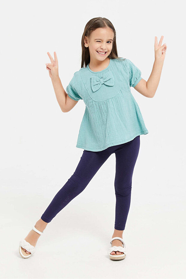 Navy Basic Legging - 2