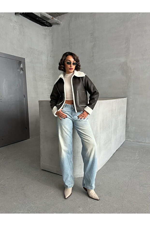 Süet Peluş Mont - 3