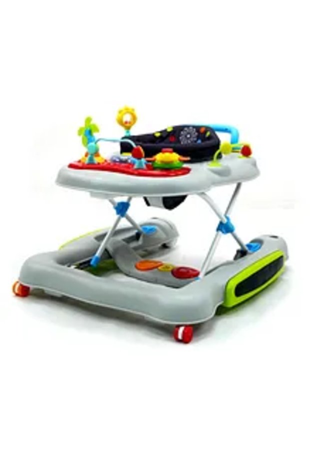 Baby Walker 3-in-1 with Rocker, 360° Seat, Music Tray - Dandelion