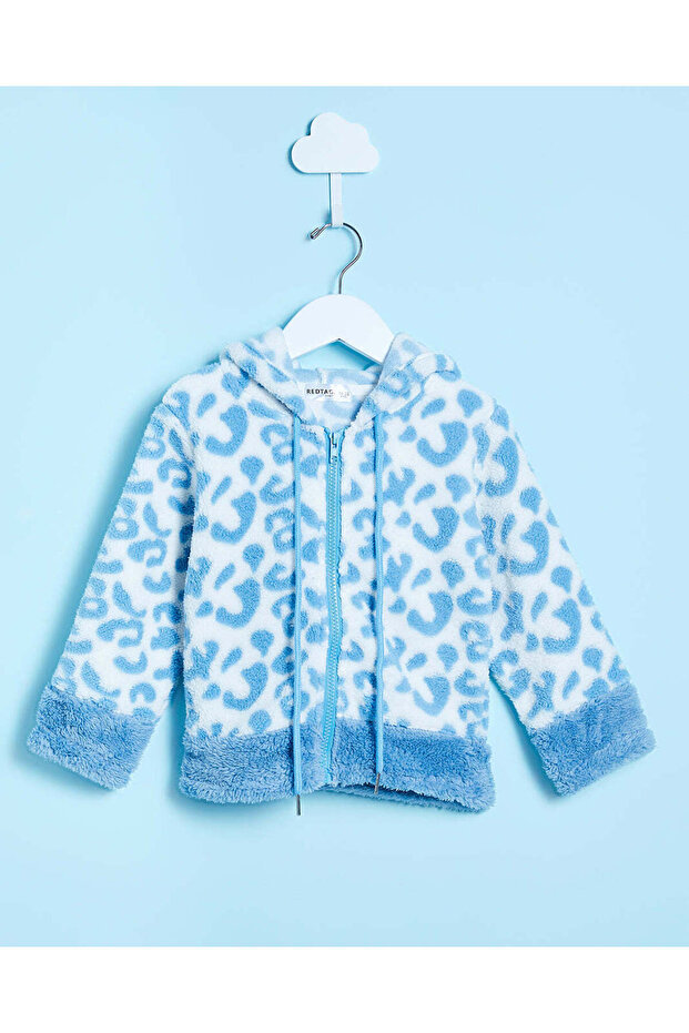 Infant Girls Blue Hooded Sweatshirt