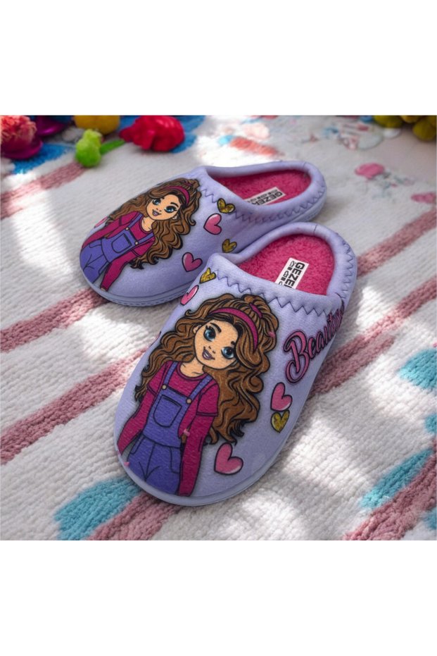 Girls' Towel House Slippers.Winter Towel House Slippers.Kids' Slippers.
