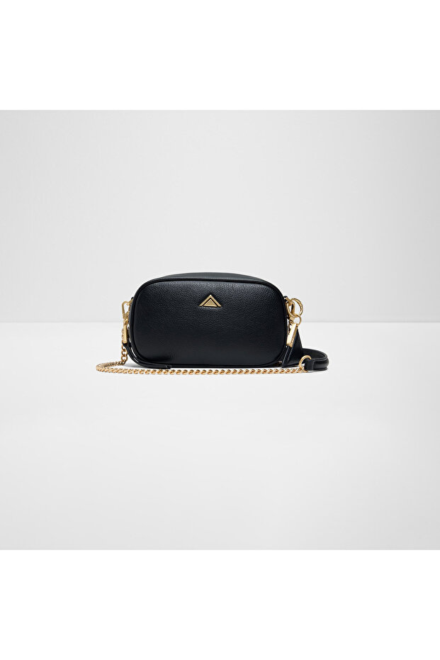 Moanah Textured Crossbody Bag with Zipper and Chain Strap