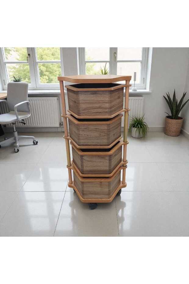 AHŞAP 4 KATLI ALTIGEN SEBZELİK - 3