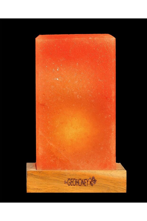 مصباح ملح الهيمالايا - شكل مكعب مستطيل (عادي) - 2