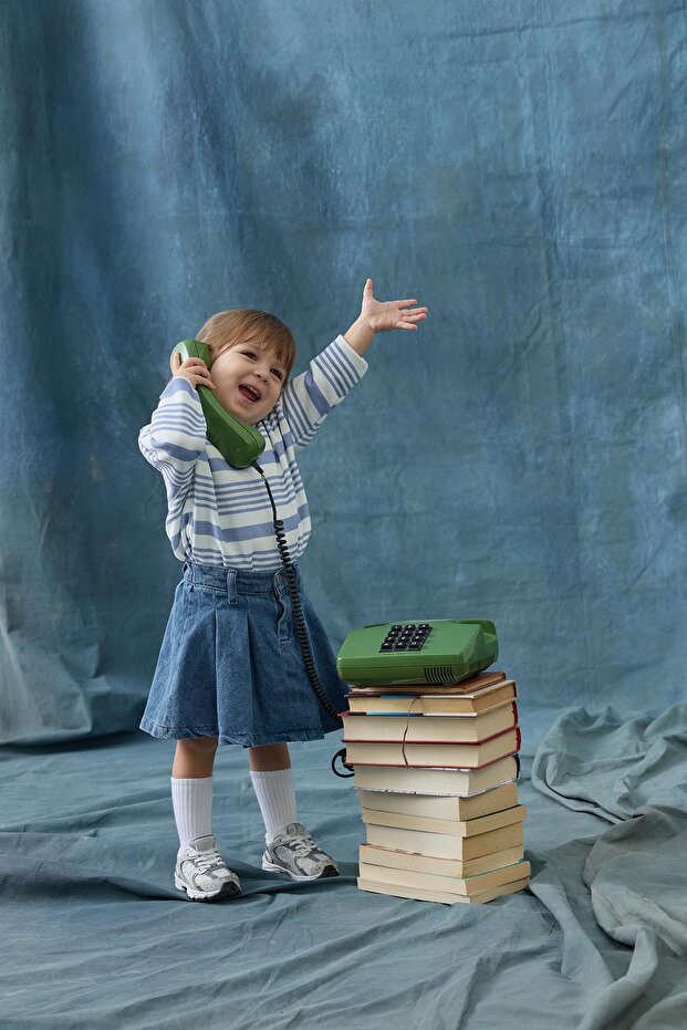 Çizgili Sweat - mavi - 3