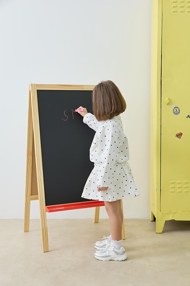 Pileli Etek - puantiye - 3