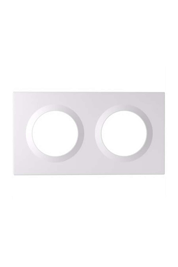 EF2G Double Frame for Orb Switch, Polycarbonate, White - 1