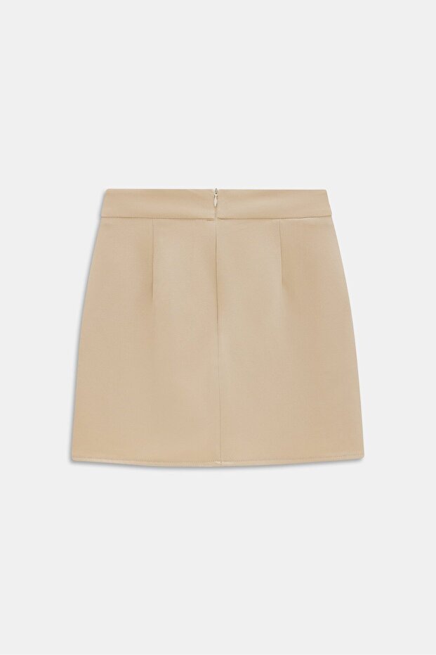 Buttoned Mini Skirt - 5
