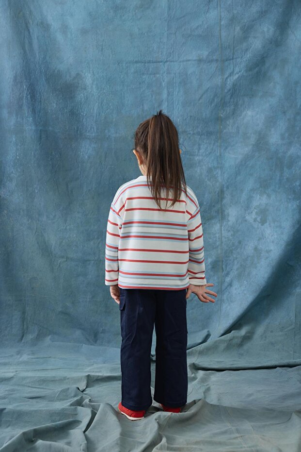 Striped Sweatshirt - Red - 3