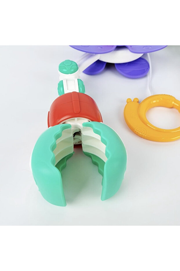 Toy arch for cot or pram, with rattle and multiple functions, 48 cm - 6