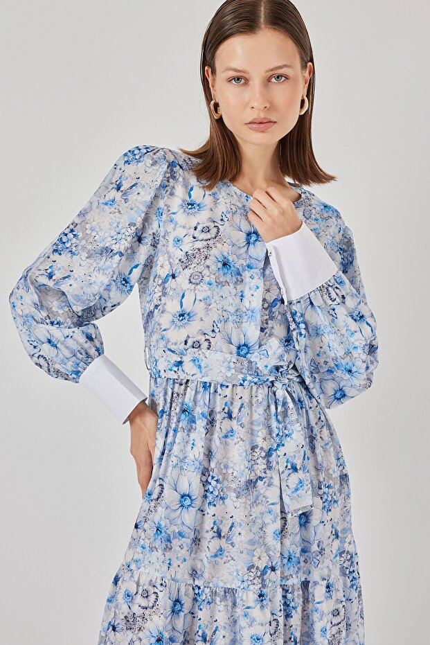 فستان ماكسي منقوش بأزرار من مزيج الفسكوز من BDART - 3