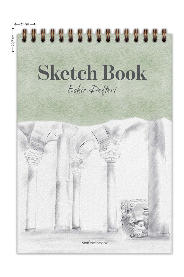 A4 Eskiz Defteri Sketch Book 50 Yaprak 150 gr Kalın Kağıt - 7