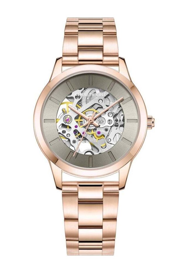 36mm Automatic Women's Watch with Rose Gold Stainless Steel Bracelet