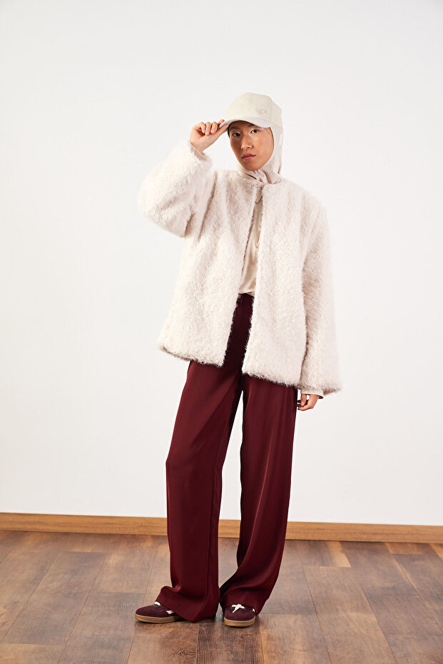 Palazzo Trousers Burgundy