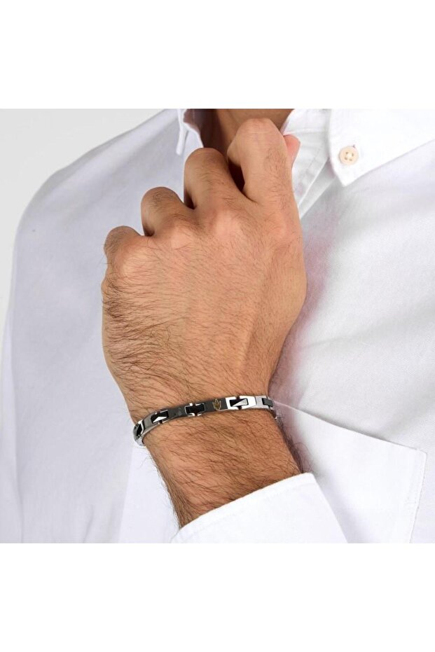 Jm424Atz49 18.5 + 3.5 cm Steel Men's Bracelet