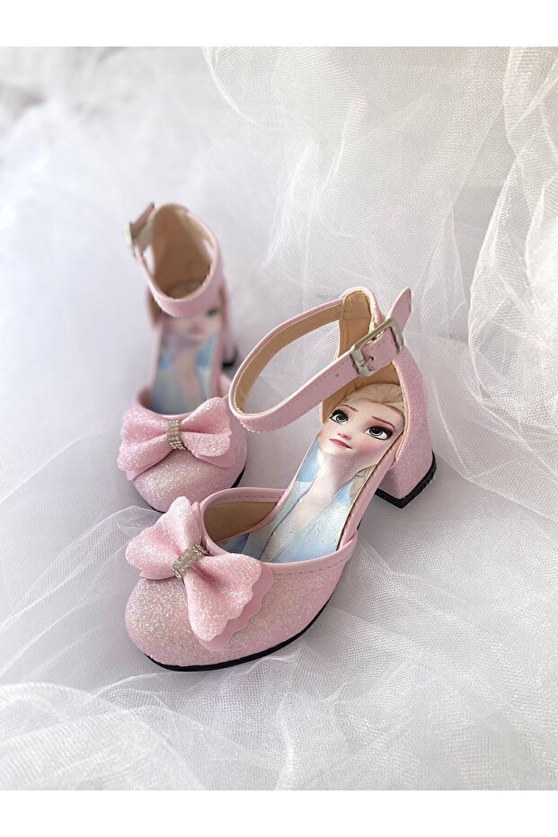 Girl's Bow Princess Heeled Shoes