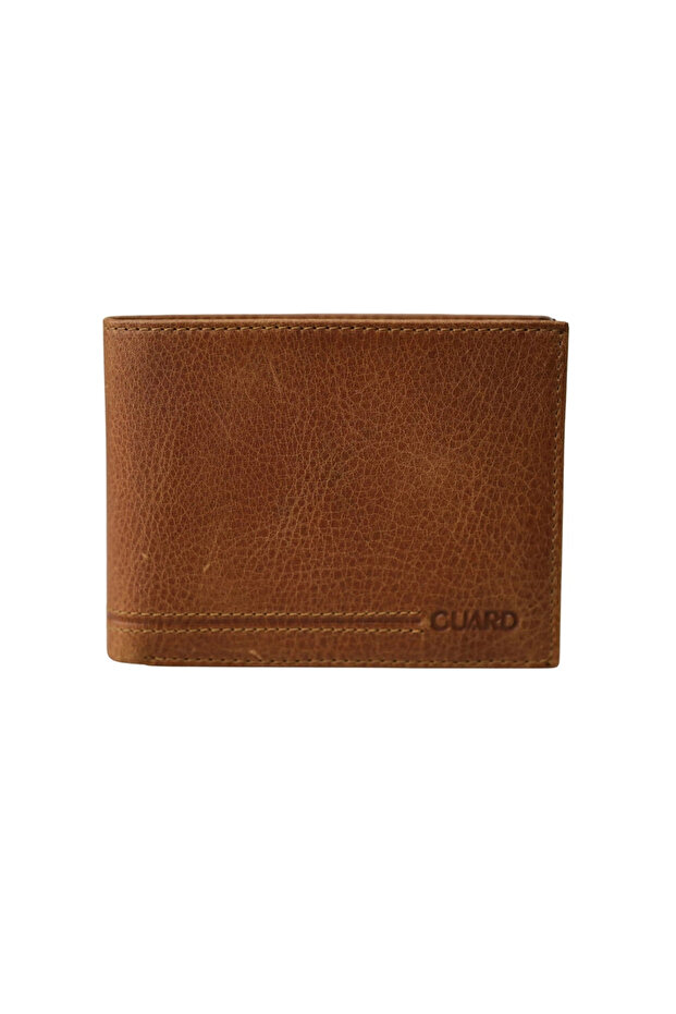 Crazy Tan Genuine Leather Men's Wallet with Coin Compartment P50