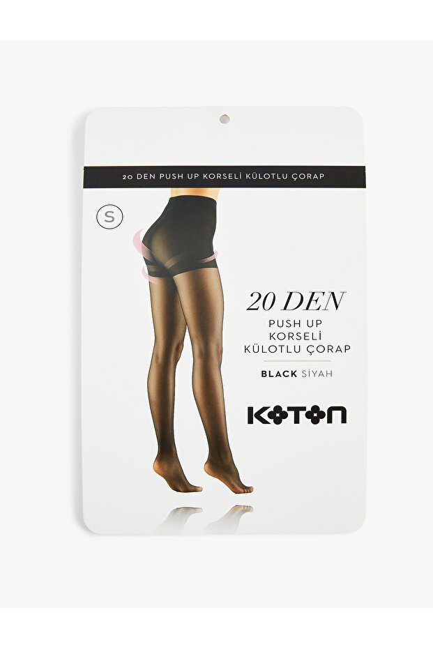 20 Den Push up Corseted Pantyhose