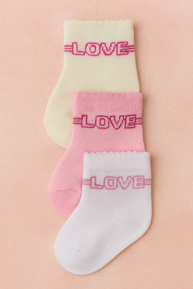 Newborn Baby 3-Piece Socks