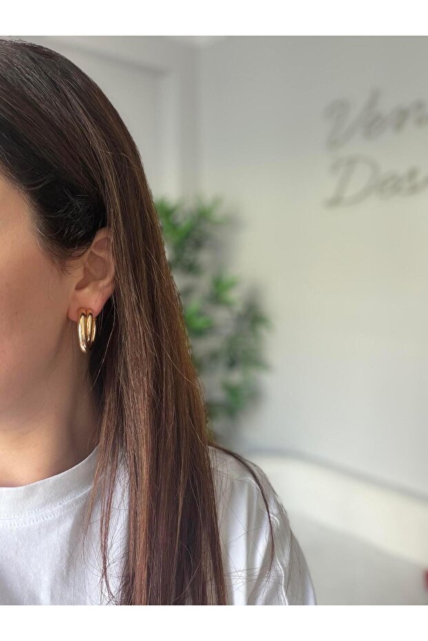 Çelik 2 Halka Küpe - 2