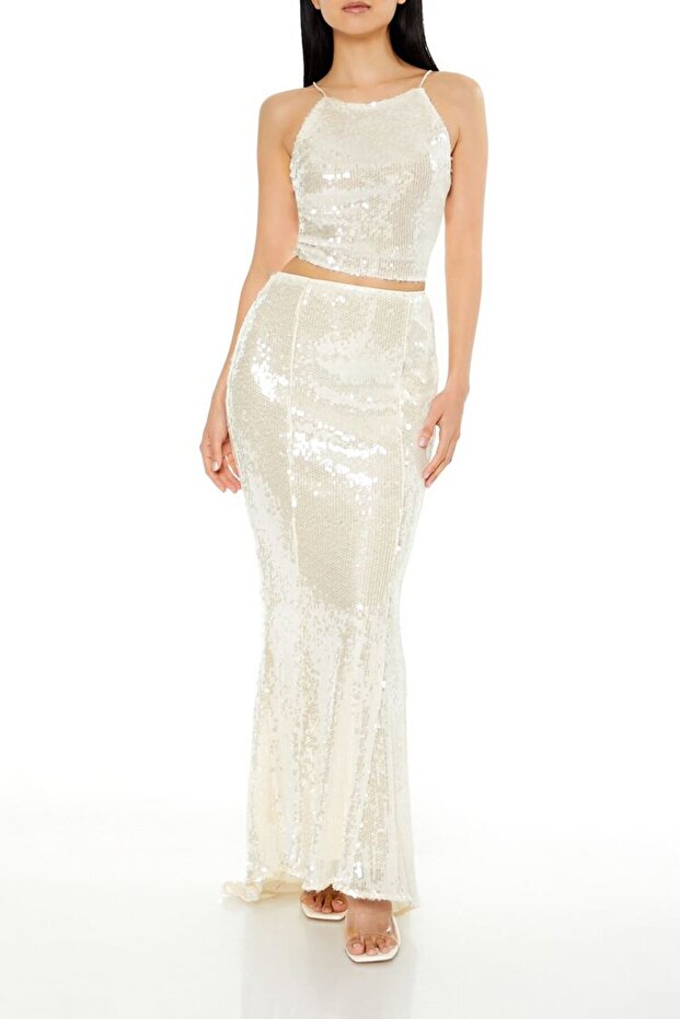 Pul Payetli Maxi Etek - 2